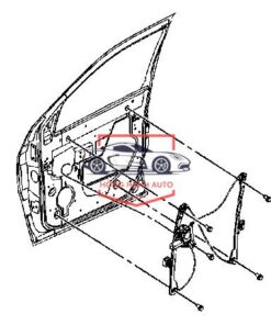 MÔ TƠ LÊN KÍNH TRƯỚC PHẢI HYUNDAI HD65 | 989005H000 - Ảnh 3