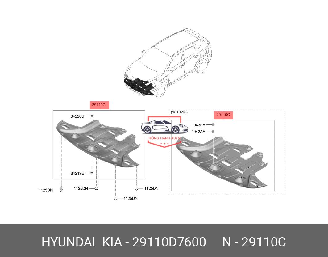 CHẮN BÙN ĐỘNG CƠ TOYOTA CAMRY 2011 | 5144106100 - Ảnh 4