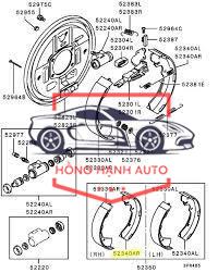 Guốc phanh sau xe MAZDA 2 2011-2014 | DFY12638Z - Ảnh 4