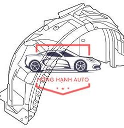 Lòng dè chắn bùn NISSAN LIVINA 2008-2011 | 63843CJ000 - Ảnh 4