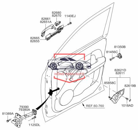HẠN CHẾ CÁNH CỬA NISSAN NAVARA 2020 | 82430-3JA0A - Ảnh 4