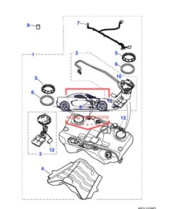 Nắp bình xăng trong xe NISSAN TEANA 2008-2012 | 17251JN20A - Ảnh 5