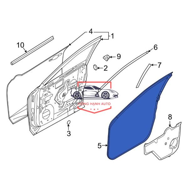 GIOĂNG KHUNG CỬA TOYOTA CAMRY 2006-2012 - Ảnh 4