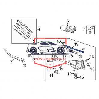 MÔ TƠ GẠT MƯA SAU HYUNDAI SANTAFE 2021 | 98700S1000 - Ảnh 5