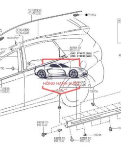 Nẹp chân kính xe FORD RANGER 2019-2023 | AB3Z2625554F - Ảnh 5
