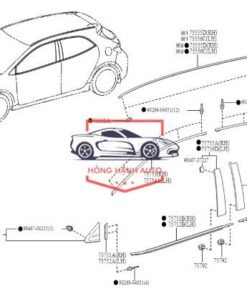 Nẹp chân kính xe FORD RANGER 2019-2023 | AB3Z2625554F - Ảnh 4