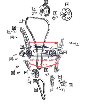TỲ XÍCH CAM BƠM CAO ÁP KIA CARNIVAL 2018 | 243762F000 - Ảnh 4