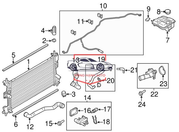 ỐNG HỒI VỀ BÌNH NƯỚC PHỤ CHEVROLET CAPTIVA 2006 | 96828637 - Ảnh 5