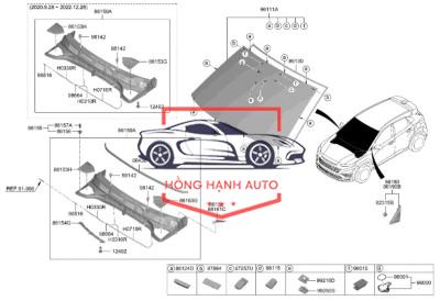 ỐP CHÂN KÍNH CHẮN GIÓ HONDA CITY 2020 | 74218T9JH00 - Ảnh 4