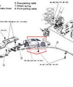 DÂY PHANH TAY SSANGYONG REXTON 2012 | 4902108000 - Ảnh 3