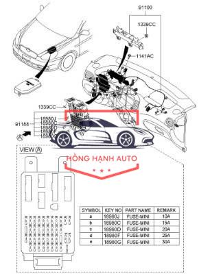 HỘP CẦU CHÌ THÂN XE HYUNDAI ELANTRA | 919502H510 - Ảnh 3