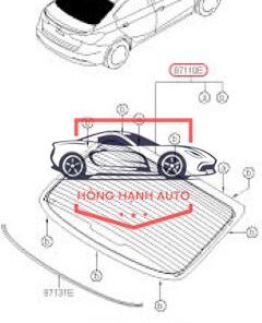 KÍNH CHẮN GIÓ SAU TOYOTA CAMRY 2011 | 6480106902 - Ảnh 3