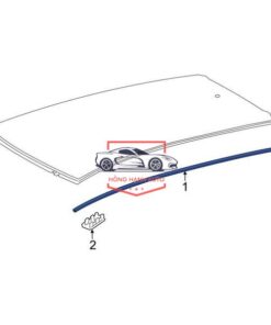 Nẹp nóc xe MITSUBISHI MIRAGE | 7400A374 - Ảnh 5