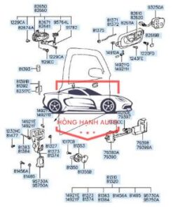 Ổ NGẬM KHÓA CỬA KIA MORNING 2011 | 8141007020EQ