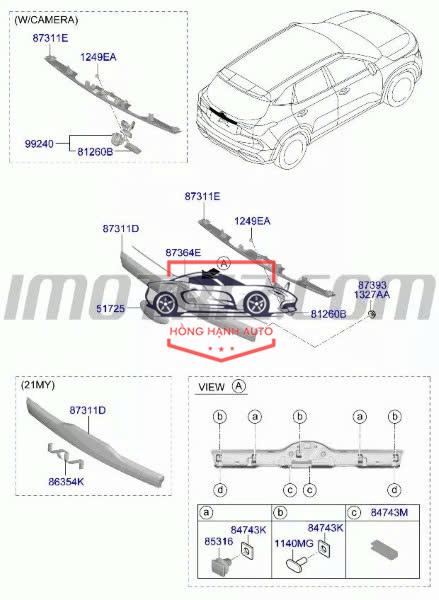 NẸP MẠ CỐP HẬU KIA SELTOS 2019 | 87311Q6100 - Ảnh 3
