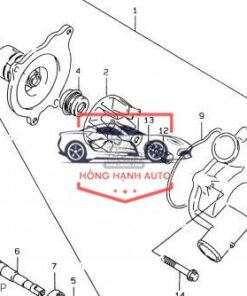 BƠM NƯỚC LÀM MÁT ĐỘNG CƠ TOYOTA ZACE | 1610019045 - Ảnh 3