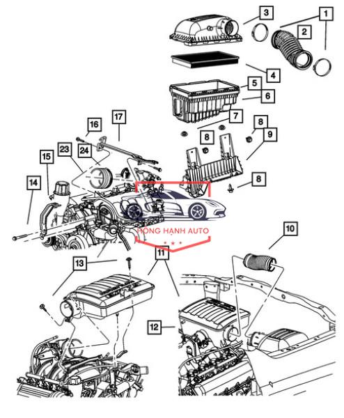 LỌC GIÓ ĐỘNG CƠ TOYOTA ALTIS | 1780121030 - Ảnh 4