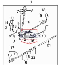 THƯỚC LÁI HONDA ODYSSEY 2008 - 53601-SHJ-A06 - Ảnh 5