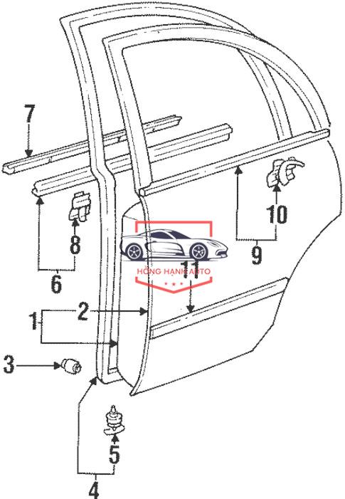 CÁNH CỬA TRƯỚC TRÁI FORD ECOSPORT 2014 | GN1Z7420125H - Ảnh 3