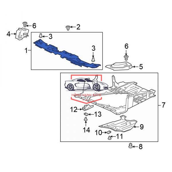 CHE KHÓA CAPO XE TOYOTA FORTUNER - 53117-0K100 - Ảnh 6