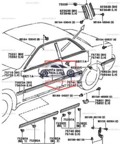 Nẹp thành cánh cửa xe Hyundai Getz 2009 | 877311C500 - Ảnh 5