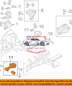 CHÂN MÁY SỐ 8 TOYOTA CAMRY 2002 - 123630H030 - Ảnh 4