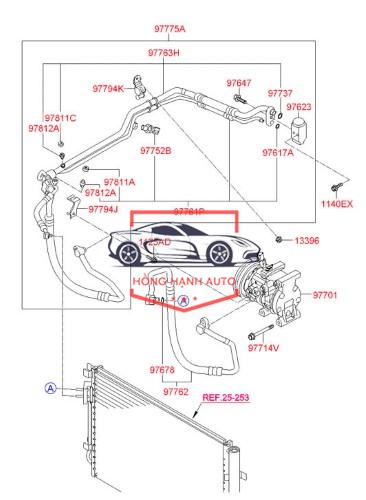 CẢM BIẾN ÁP SUẤT GA MAZDA 3 2022 l BBM461503A - Ảnh 3