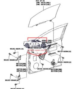 BẢN LỀ CÁNH CỬA DƯỚI TOYOTA VIOS 2013 l 6874002061 - Ảnh 2