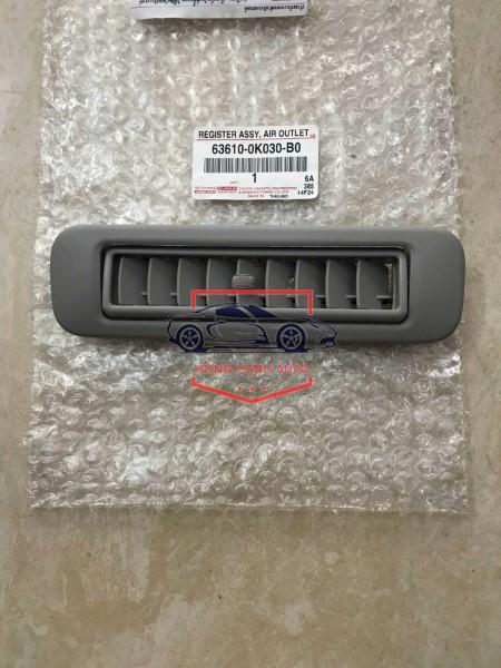 CỬA GIÓ ĐIỀU HÒA TRẦN XE TOYOTA FORTUNER 2017 | 636100K030B0