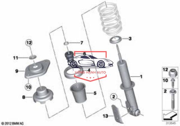 LÒ XO GIẢM XÓC FORD RANGER 2023 | KB3Z5310C - Ảnh 4