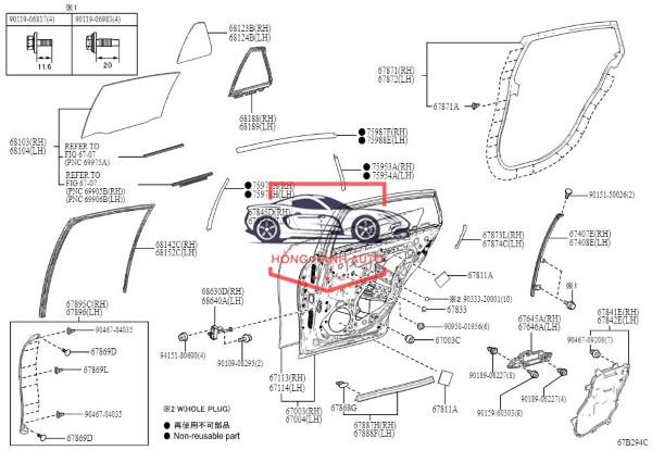 KÍNH HÔNG SAU XE SUZUKI XL7 2022 | 8458073R00000 - Ảnh 3