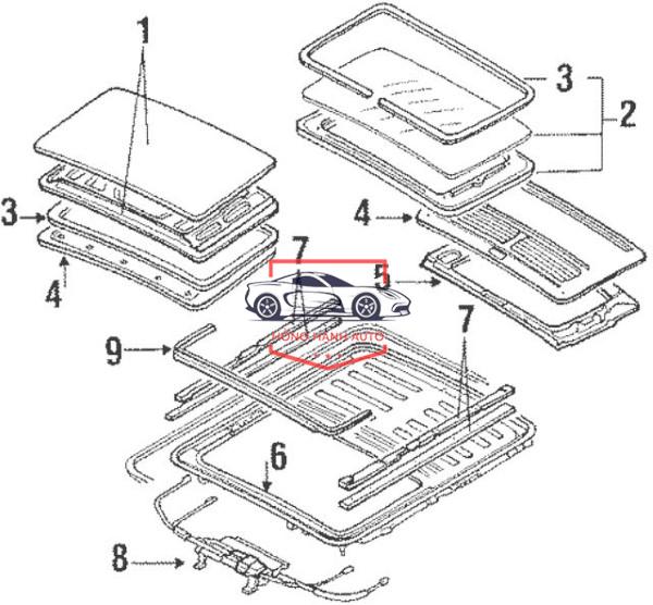 KÍNH NÓC CỬA SỔ TRỜI MAZDA CX5 2015 | BBM669810C - Ảnh 4