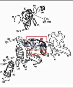 PHỚT BƠM NƯỚC MERCEDES C350 | 2762010703 - Ảnh 4