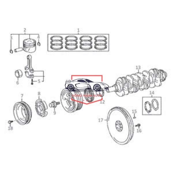 PULY TRỤC CƠ TOYOTA CAMRY 2006 | 1340820010 - Ảnh 4