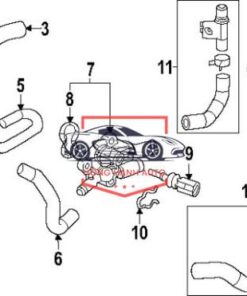VAN CHIA NƯỚC NÓNG XE BMW X6 | 64116910544 - Ảnh 4