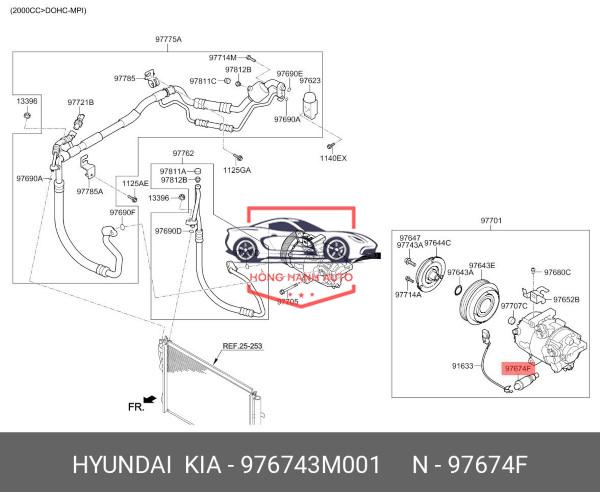 VAN ĐUÔI LỐC LẠNH HONDA CRV 2022 - 3881064AA02 - Ảnh 4