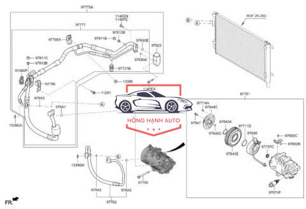 VAN ĐUÔI LỐC LẠNH HONDA CRV 2022 - 3881064AA02 - Ảnh 5