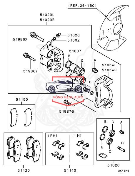 CỤM GÔNG PHANH TOYOTA ALTIS 2013 l 4783012260 - Ảnh 4