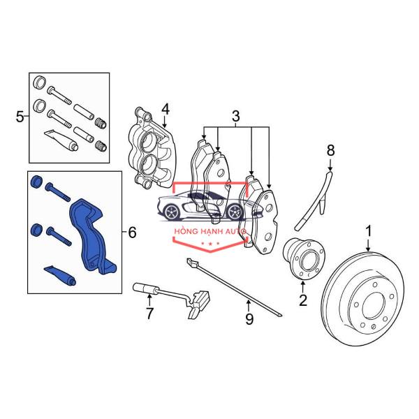 GÔNG PHANH XE CHEVROLET CAPTIVA C140 2016 | 96626073 - Ảnh 5