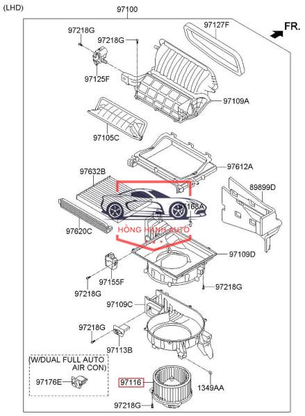 QUẠT DÀN LẠNH BMW X3 2002 | 64113453729 - Ảnh 5