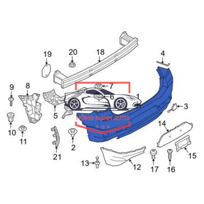 cản sau, ba đờ sốc sau