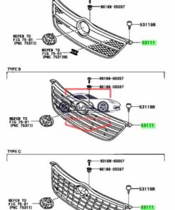 LOGO CA LĂNG TRƯỚC XE TOYOTA VIOS 2020 l 90975T2008 - Ảnh 4