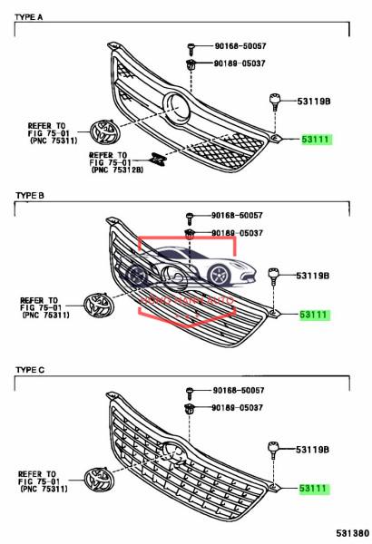 LOGO CA LĂNG TRƯỚC XE TOYOTA VIOS 2020 l 90975T2008 - Ảnh 4