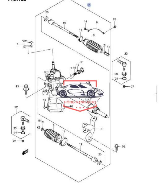 MÔ TƠ CỌC LÁI ĐIỆN XE KIA RIO 2016 | 563301R500 - Ảnh 4