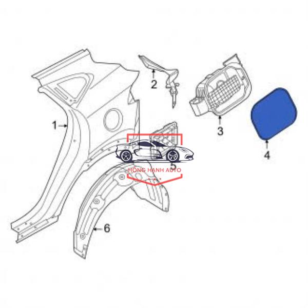 NẮP BÌNH XĂNG HYUNDAI TUCSON 2015-2024 | 31010J9000 - Ảnh 4