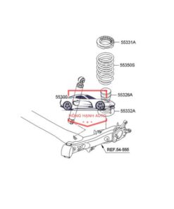 Tăm bông giảm xóc xe Kia Soluto 2023 | 553260U000 - Ảnh 5
