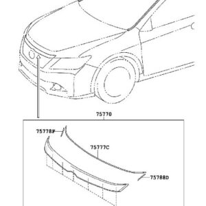 nẹp mạ capo. nẹp mạ nắp capo, nẹp nóc capo