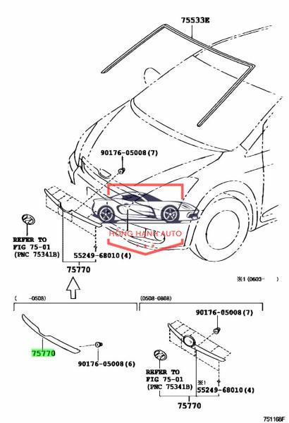 Nẹp nóc capo FORD ESCAPE 2008-2012 - Ảnh 5