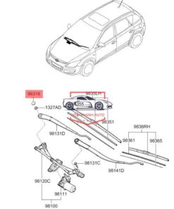 Nắp chụp cần gạt mưa xe HYUNDAI STARGAZER | 983903F000 - Ảnh 6
