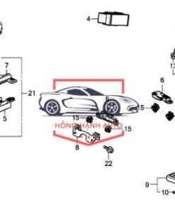 Ăng ten mở cốp HONDA JAZZ 2020 | 38387TZ5A01 - Ảnh 4